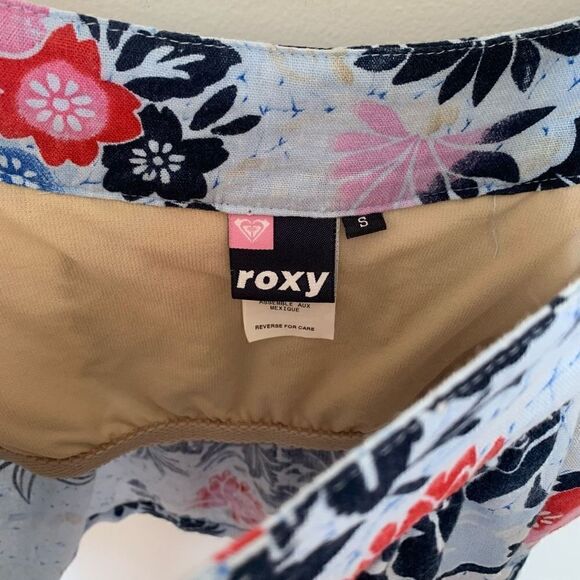ROXY vintage floral linen blend two piece skirt set - Picture 6 of 13